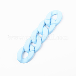 Opaque Spray Painted Acrylic Linking Rings&nbsp;OACR-T024-01-I02