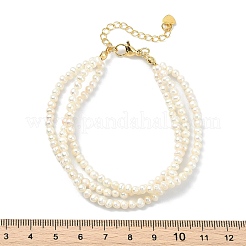 Natural Freshwater Pearl Potato Beaded Multi-layer Bracelets for Women&nbsp;BJEW-JB13623
