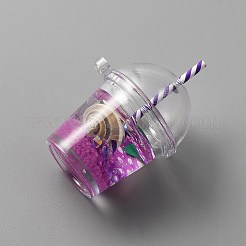 Luminous Plastic Cup Pendants&nbsp;LS-KY-WH0045-42F
