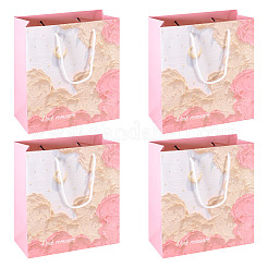 6Pcs Rectangle Paper FLower Gift Bags with Rope Handles&nbsp;ABAG-TA0001-29A