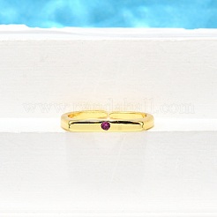 Brass Micro Pave Cubic Zirconia Cuff Rings for Women&nbsp;RJEW-H247-16G-01