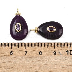 Dyed Natural White Jade Pendants&nbsp;KK-B157-42D-07