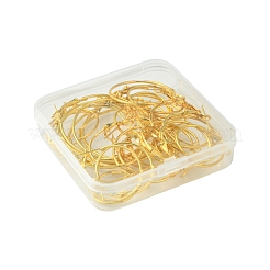 32Pcs 4 Styles Iron Huggie Hoop Earring Findings&nbsp;IFIN-FS0001-50