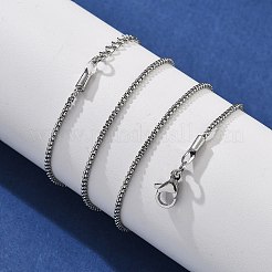 1.5mm Brass Box Chain Necklaces&nbsp;KK-K398-29P