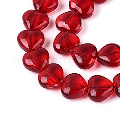 Baking Paint Transparent Glass Beads Strands&nbsp;DGLA-N021-01B-06