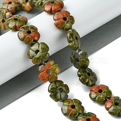 Natural Unakite Beads Strands&nbsp;G-H023-B02-01