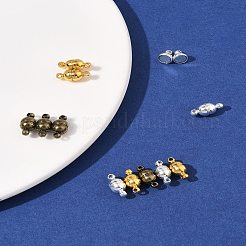 12 Sets 3 Colors Brass Magnetic Clasps&nbsp;KK-FS0001-55B