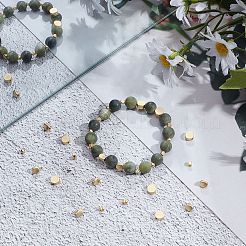 56Pcs 4 Style Matte Style Brass Beads&nbsp;KK-CA0001-85