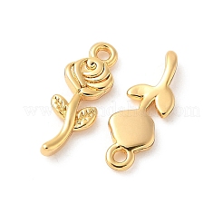 SHEGRACE Brass Rose Charms&nbsp;XGR0164G-105G