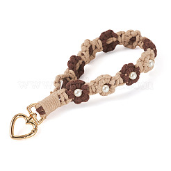 Cotton Braided Flower Pendant Decorations&nbsp;AJEW-TAC0030-032G-06