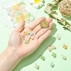40Pcs 8 Style ABS Plastic Imitation Pearl Pendants&nbsp;PALLOY-CJ00177