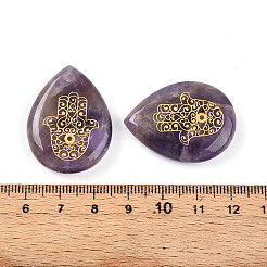Natural Amethyst Pendants&nbsp;G-N345-05D