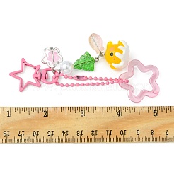 Acrylic & Glass & Alloy Pendant Mobile Straps&nbsp;KEYC-FZ00009