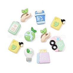 Environmental Protection Series Opaque Resin Cabochons&nbsp;RESI-Z048-02