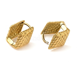 Real 18K Gold Plated 304 Stainless Stee Hoop Earrings&nbsp;LS-EJEW-U009-02G-09