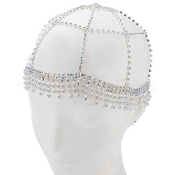Alloy Rhinestone Mesh Headbands&nbsp;OHAR-WH20005-32P