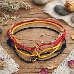 4Pcs Braided Nylon Cord Adjustable Bracelets&nbsp;BH8898-5