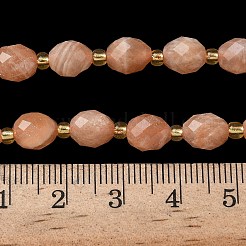 Natural Peach Moonstone Beads Strands&nbsp;G-F809-A44-01