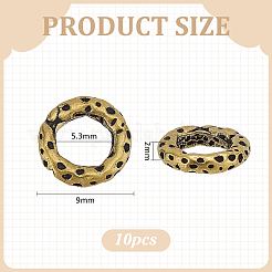 10Pcs Brass Linking Rings&nbsp;KK-PH0014-32AG