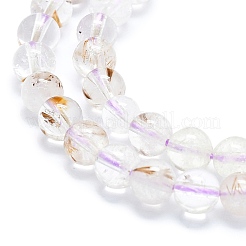 Natural Rutilated Quartz Beads Strands&nbsp;G-K245-A04-02
