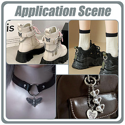 10Pcs 5 Style Alloy Enamel Shoes Charms&nbsp;HJEW-PH02496