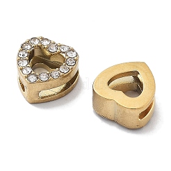 PVD Vacuum Plating 304 Stainless Steel Crystal Rhinestone Beads&nbsp;SATS-R130-02G-05