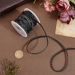 10M Flat Braided Imitation Leather Cords&nbsp;LC-CL0001-04A