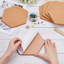 15Pcs Self-adhesive Cork Insulation Sheets&nbsp;AJEW-AR0004-84B