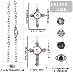 DIY Interchangeable Pendant Necklace Making Kit&nbsp;DIY-DR0001-01