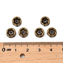 Brass Rhinestone Spacer Beads&nbsp;X-RB-A014-Z8mm-01AB-NF