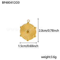 304 Stainless Steel Pendants&nbsp;STAS-OY002-57G