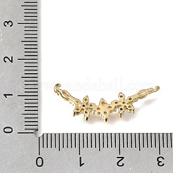 Brass Pave Clear Cubic Zirconia Pendants&nbsp;KK-K427-05B-G