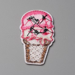 Summer Theme Polyester Computerized Embroidery Cloth Iron on/Sew on Patches&nbsp;PATC-WH0010-07F