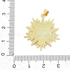 Brass Micro Pave Clear Cubic Zirconia Pendants&nbsp;KK-I723-16G