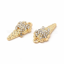 Rack Plating Eco-friendly Alloy Rhinestone Pendants&nbsp;FIND-A025-21G-01