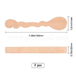 Unfinished Beech Wood Blank Spoon&nbsp;WOOD-WH0108-72