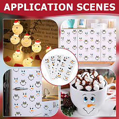 PVC Expression Decorative Stickers&nbsp;DIY-WH0683-80C