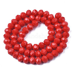 Opaque Solid Color Glass Beads Strands&nbsp;X-EGLA-A034-P8mm-D22