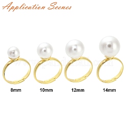 Brass Adjustable Ring Settings&nbsp;KK-A272-01B-G