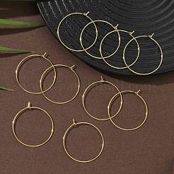 SHEGRACE Brass Hoop Earrings Findings&nbsp;XGR0005G-70G-A