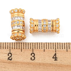 925 Sterling Silver Micro Pave Cubic Zirconia Screw Clasps&nbsp;STER-U001-05A-G