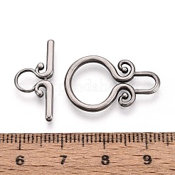 304 Stainless Steel Toggle Clasps&nbsp;PW-WG419A3-02