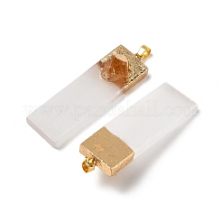 Natural Citrine & Selenite Big Pendants&nbsp;G-H084-09G-04