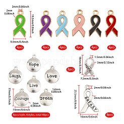 88Pcs 14 Styles Alloy Enamel & Alloy Pendants&nbsp;FIND-CA0007-35