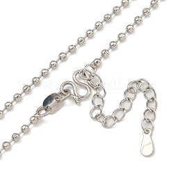 Brass Ball Chain Necklaces for Women&nbsp;NJEW-U011-07P