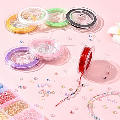 8 Rolls 8 Colors Strong Stretchy Beading Elastic Thread&nbsp;EW-FS0001-02