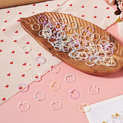 150Pcs 6 Colors Plastic Loose Leaf Book Binder Hinged Rings&nbsp;FIND-TA0010-54C