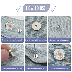 Alloy Button Pins for Jeans&nbsp;LS-PURS-PW0009-01C-02P
