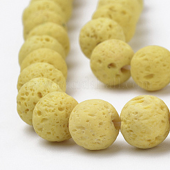 Synthetic Lava Rock Beads Strands&nbsp;G-S277-8mm-18