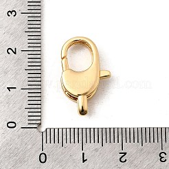 Brass Clear Cubic Zirconia Lobster Claw Clasps&nbsp;KK-Z078-45A-G
